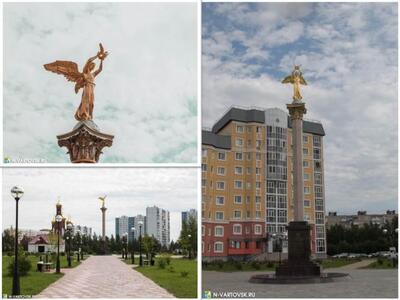 Монумент «Добрый ангел мира». Монумент был торжественно открыт в июне 2013 года. Автором проекта стал скульптор и заслуженный художник России Петр Тимофеевич Стронский. Выполнен в виде скульптуры ангела, которая установлена на постамент высотой 14 метров. Сам ангел окрашен в золотой цвет, постамент облицован белыми гранитными плитами.